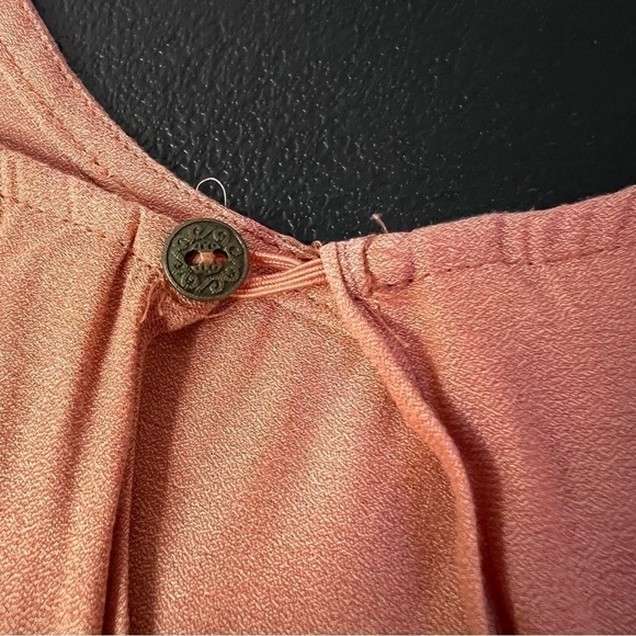 Free people coral tank top open back SZ small - Picture 2 of 3